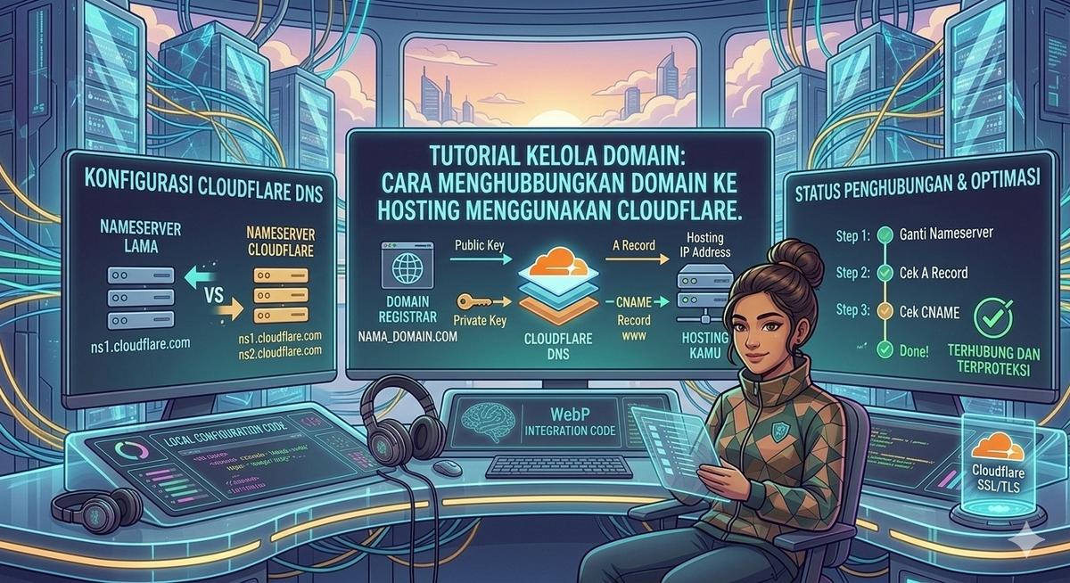 Tutorial Kelola Domain: Cara Menghubungkan Domain ke Hosting Menggunakan Cloudflare