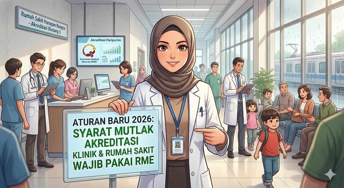 Aturan Baru 2026: Syarat Mutlak Akreditasi Klinik & Rumah Sakit Wajib Pakai RME