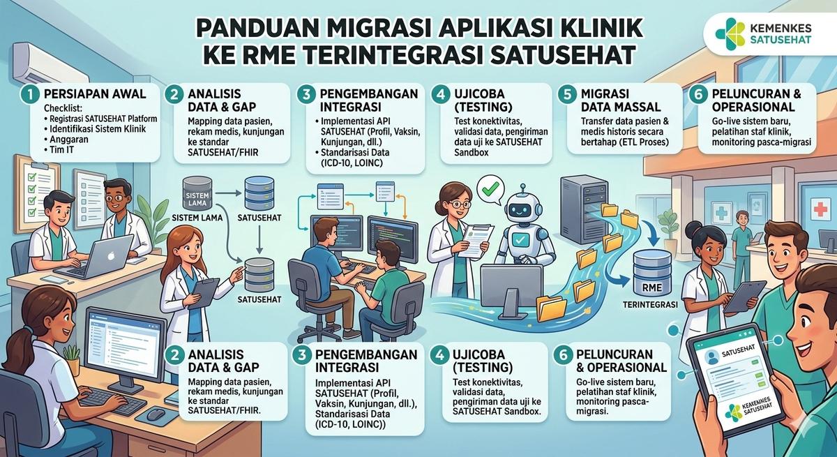 Panduan Migrasi Aplikasi Klinik ke Rekam Medis Elektronik Terintegrasi SatuSehat