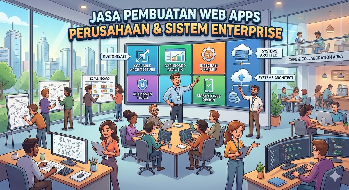 Skala Besar: Jasa Pembuatan Web Apps Perusahaan & Sistem Enterprise