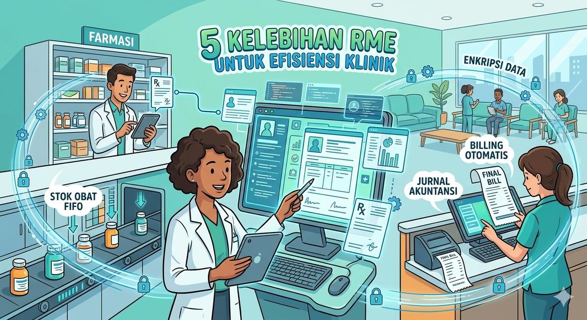 5 Kelebihan Rekam Medis Elektronik (RME) untuk Efisiensi Klinik