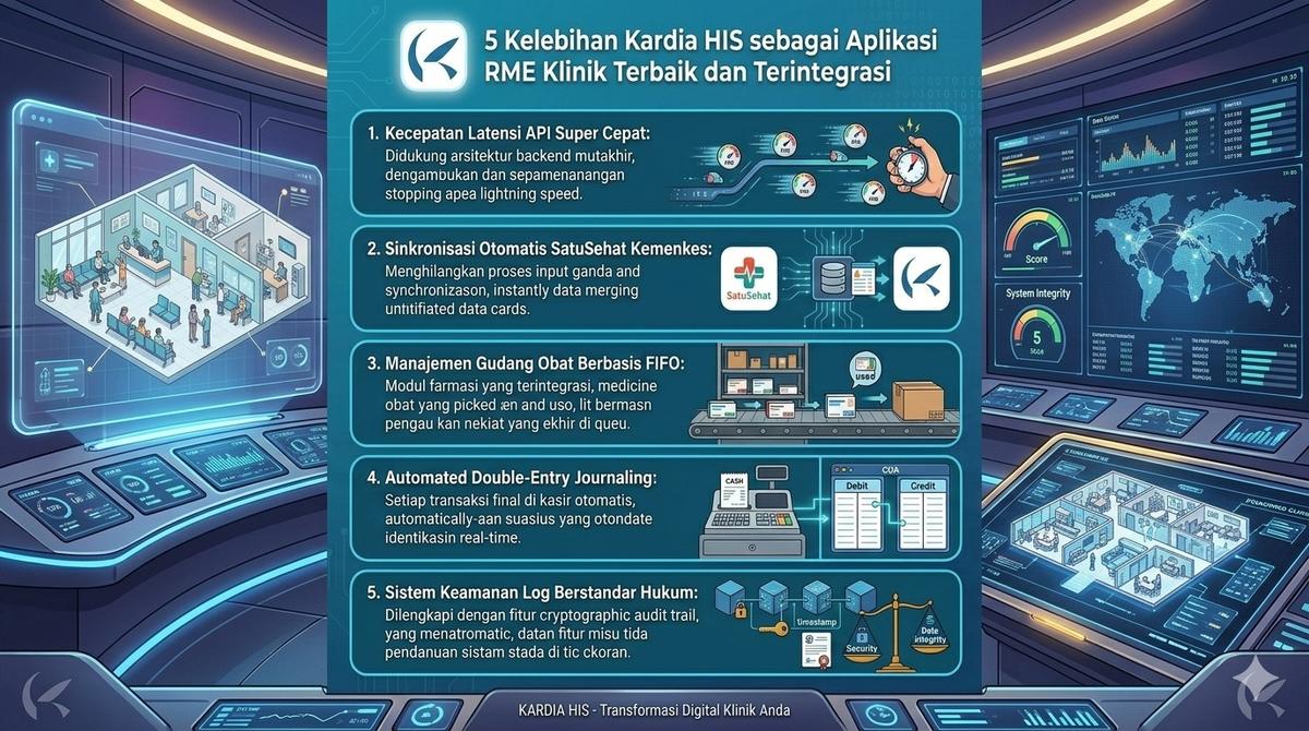 5 Kelebihan Kardia HIS sebagai Aplikasi RME Klinik Terbaik dan Terintegrasi