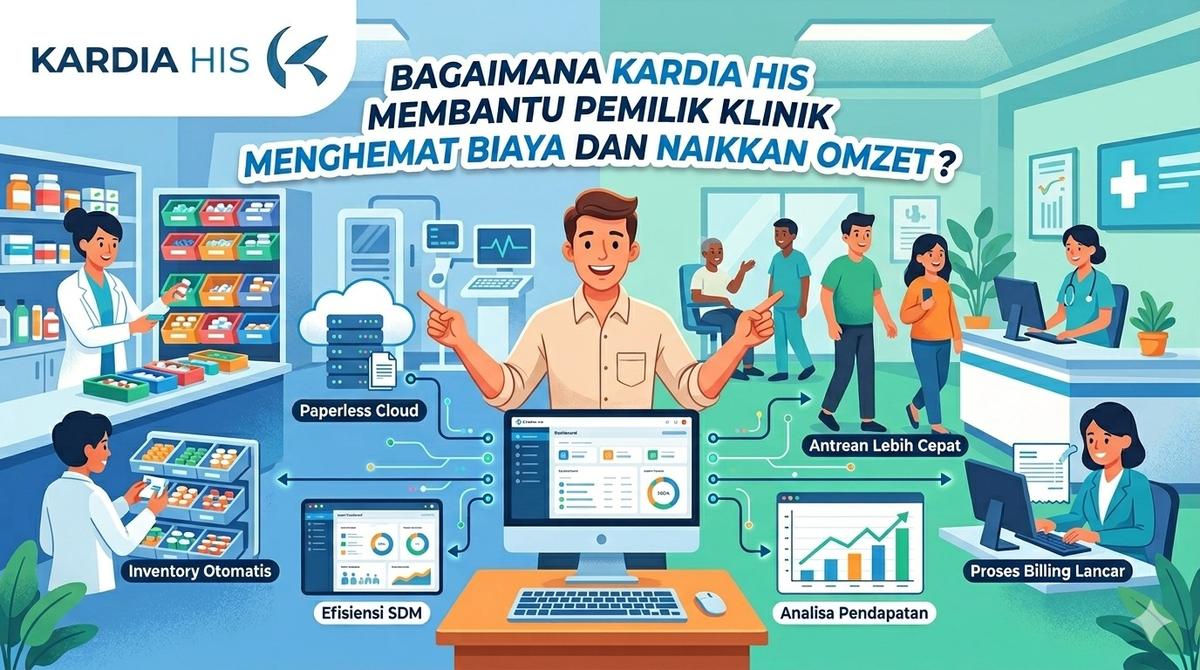 Bagaimana Kardia HIS Membantu Pemilik Klinik Menghemat Biaya dan Naikkan Omzet?