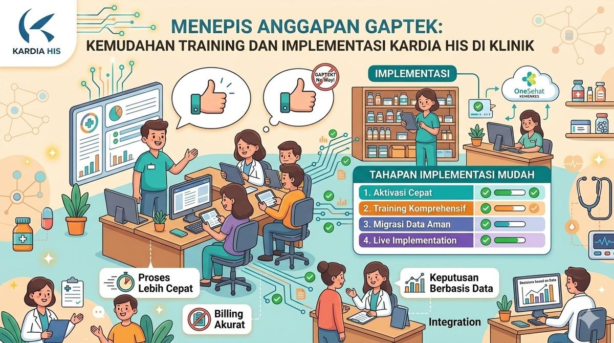 Menepis Anggapan Gaptek: Kemudahan Training dan Implementasi Kardia HIS di Klinik