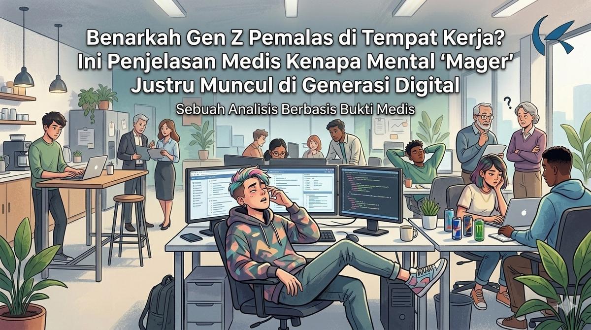 Benarkah Gen Z Pemalas di Tempat Kerja? Ini Penjelasan Medis Kenapa Mental 'Mager' Justru Muncul di Generasi Digital