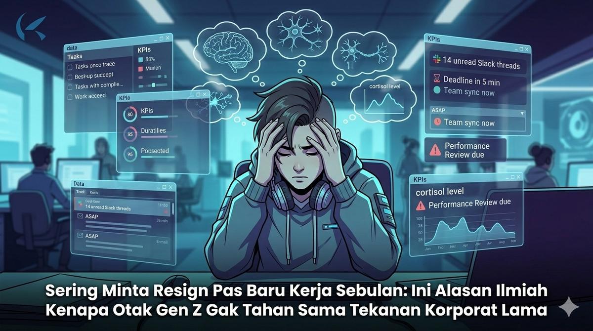 Sering Minta Resign Pas Baru Kerja Sebulan, Ini Alasan Ilmiah Kenapa Otak Gen Z Gak Tahan Sama Tekanan Korporat Lama