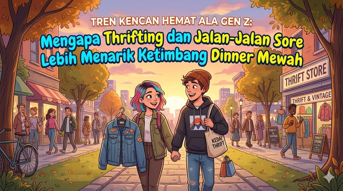 Tren Kencan Hemat ala Gen Z: Mengapa Thrifting dan Jalan-Jalan Sore Lebih Menarik Ketimbang Dinner Mewah