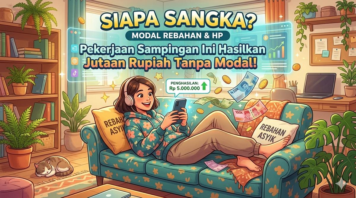 Modal Rebahan dan HP, Pekerjaan Sampingan Ini Hasilkan Jutaan