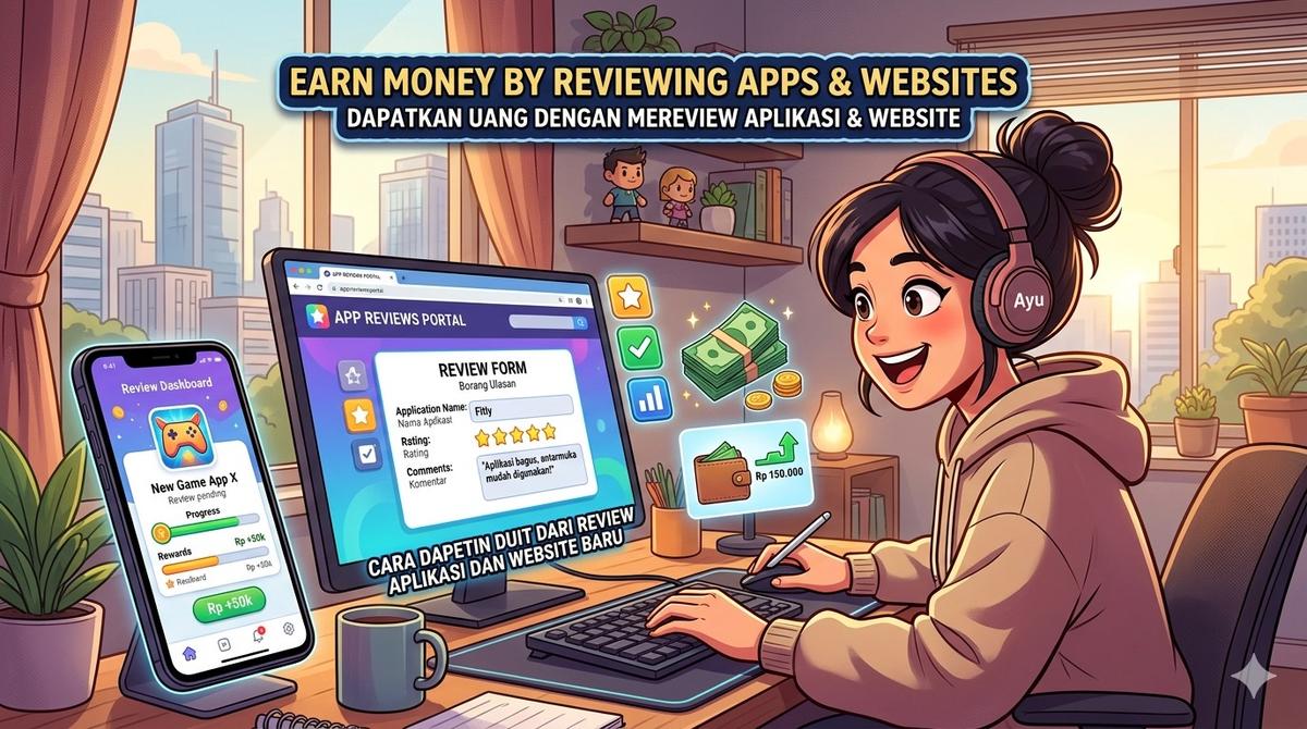 Cara Dapetin Duit dari Review Aplikasi dan Website Baru