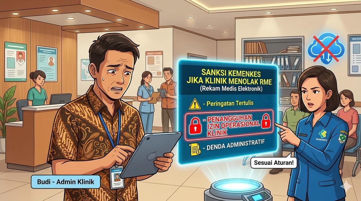 Sanksi Kemenkes Jika Klinik Menolak Pakas Rekam Medis Elektronik