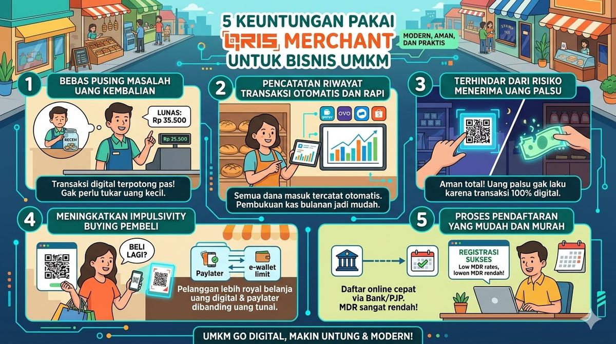 5 Keuntungan Pakai QRIS Merchant untuk Bisnis UMKM