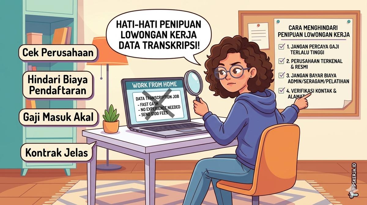Cara Menghindari Penipuan Lowongan Kerja Jasa Transkripsi Data