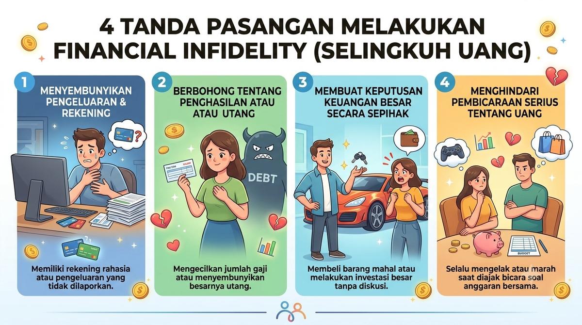 4 Tanda Pasangan Melakukan Financial Infidelity (Selingkuh Uang)