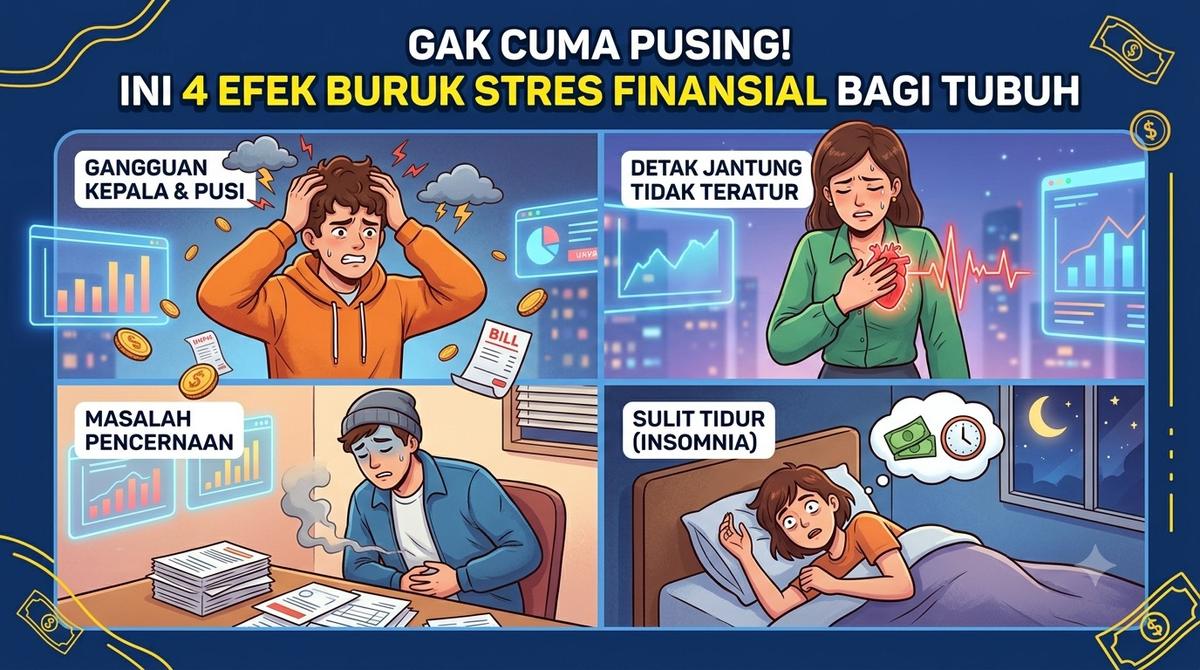 Gak Cuma Pusing! Ini 4 Efek Buruk Stres Finansial Bagi Tubuh