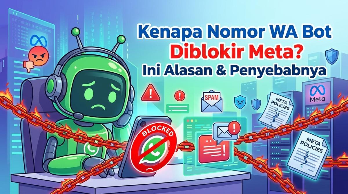 Kenapa Nomor WA Bot Diblokir Meta? Ini Alasan & Penyebabnya