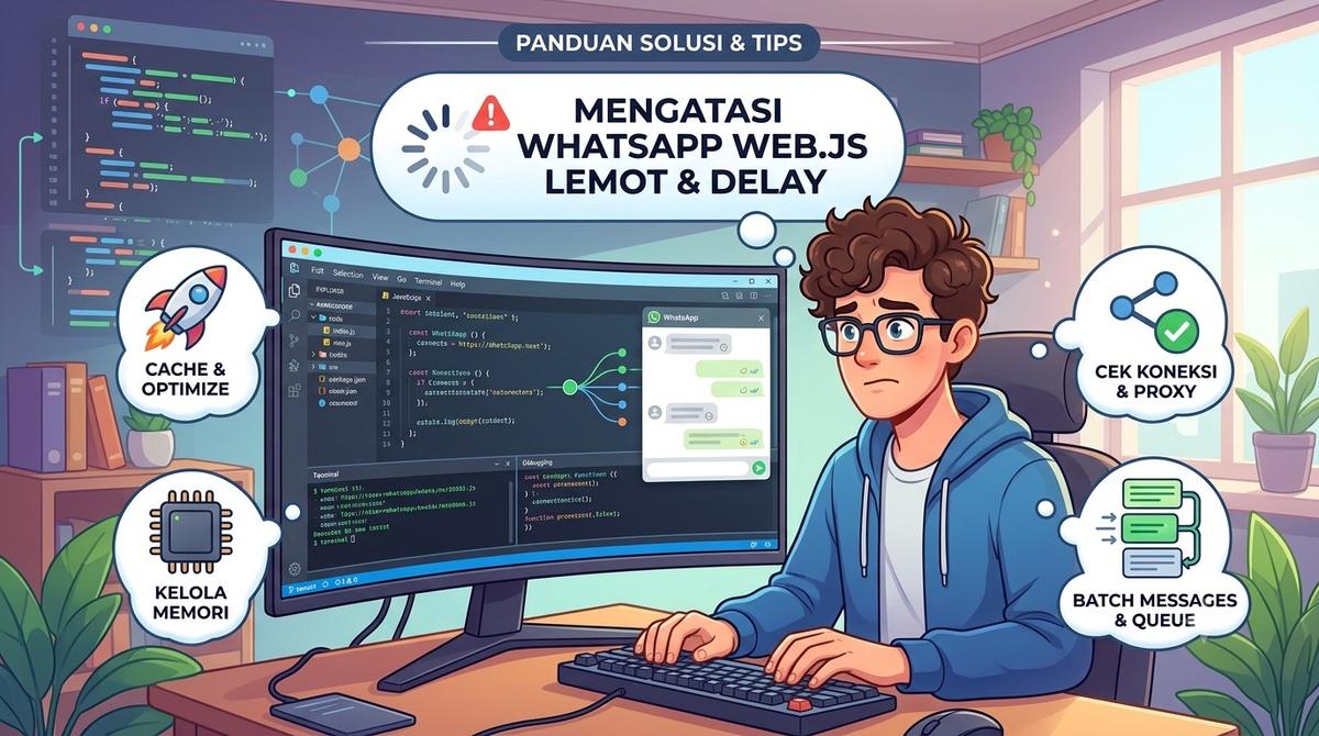 Cara Mengatasi WhatsApp Web.js Lemot dan Sering Delay