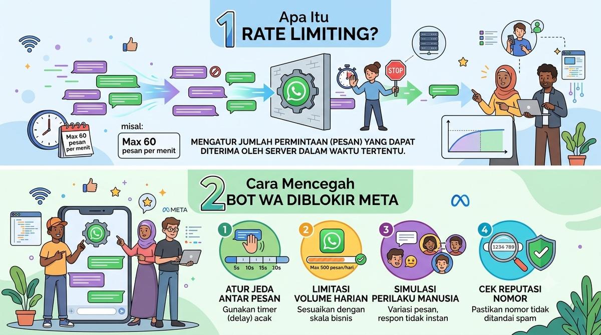 Apa Itu Rate Limiting? Cara Mencegah Bot WA Diblokir Meta